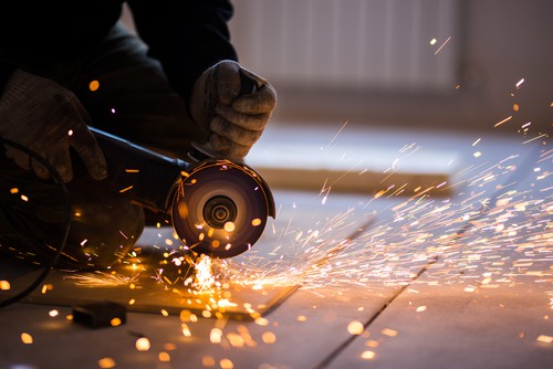 Cutting Metal With Angle Grinder.